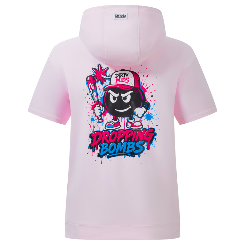 BOMB SQUAD Short Sleeve Performance Hoodie - Dirty Mids - back