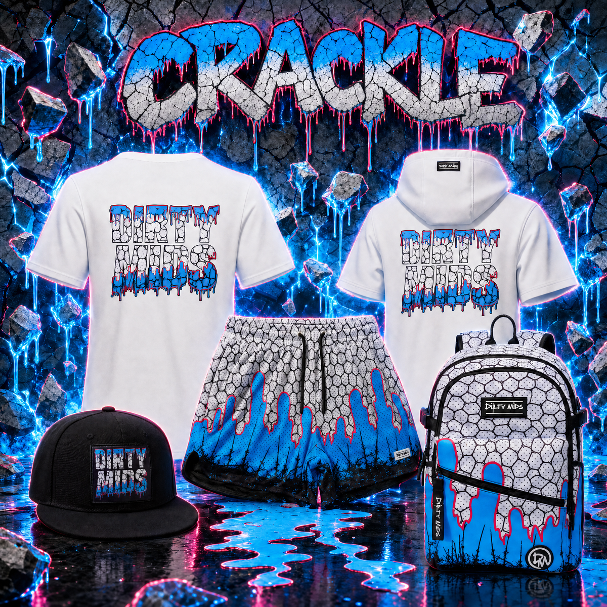 CRACKLE Hoodie - Dirty Mids