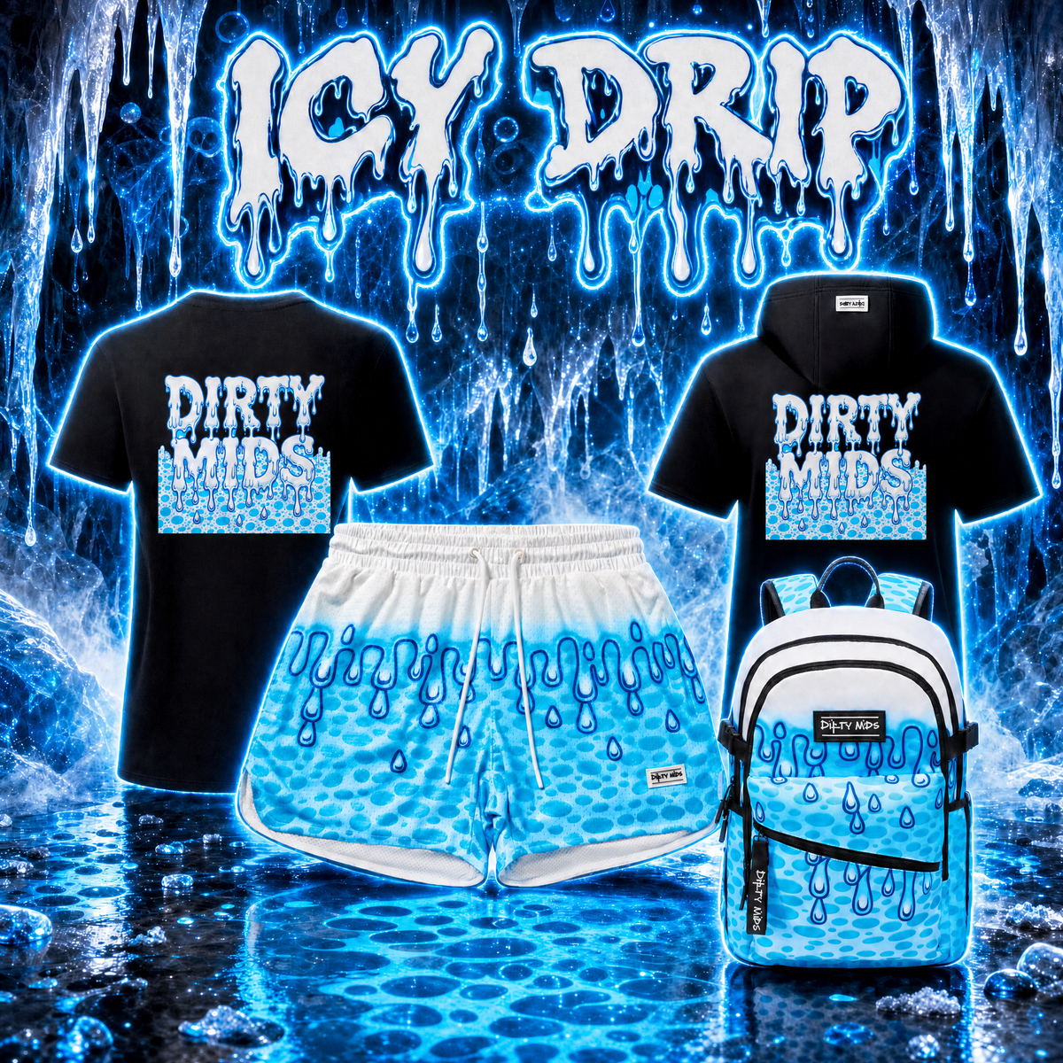 ICY DRIP Shorts - Dirty Mids
