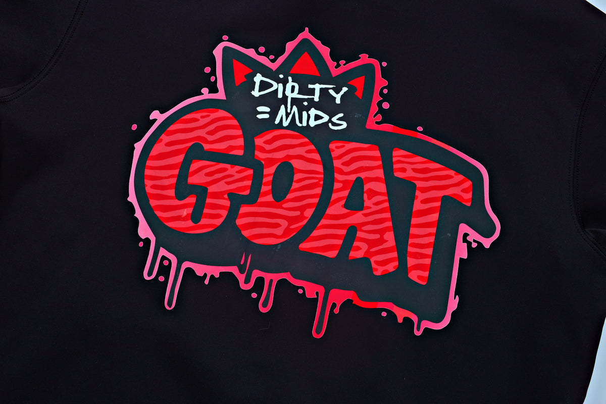 GOAT Short Sleeve Performance Hoodie - Dirty Mids