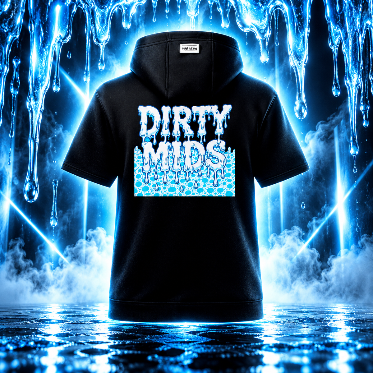 ICY DRIP Short Sleeve Performance Hoodie - Dirty Mids