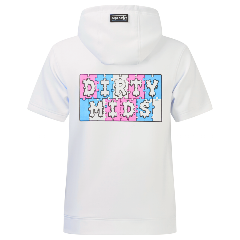 LOCKED IN Short Sleeve Performance Hoodie - Dirty Mids - back