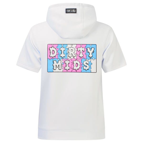 LOCKED IN Short Sleeve Performance Hoodie - Dirty Mids
