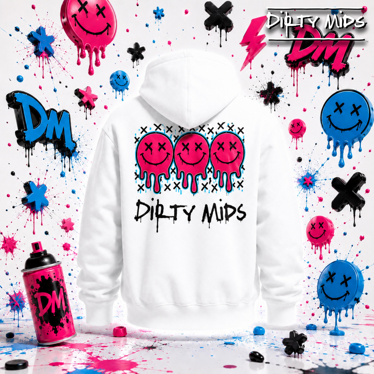 SMILE Hoodie - Dirty Mids