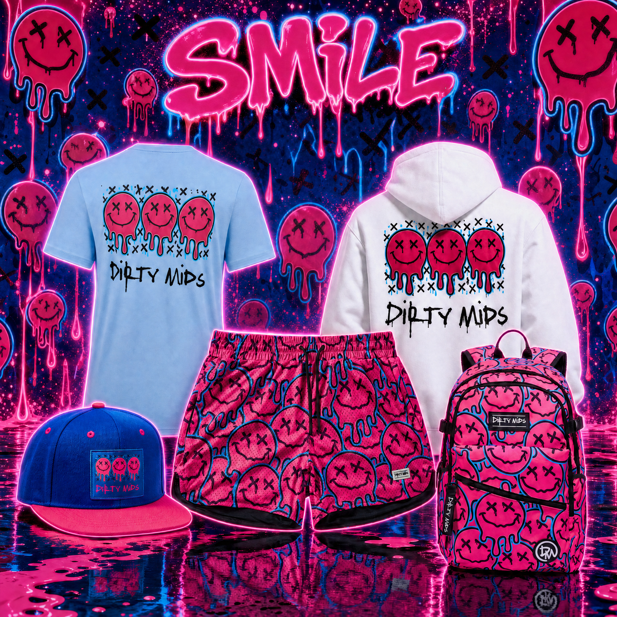 SMILE Snapback - Dirty Mids