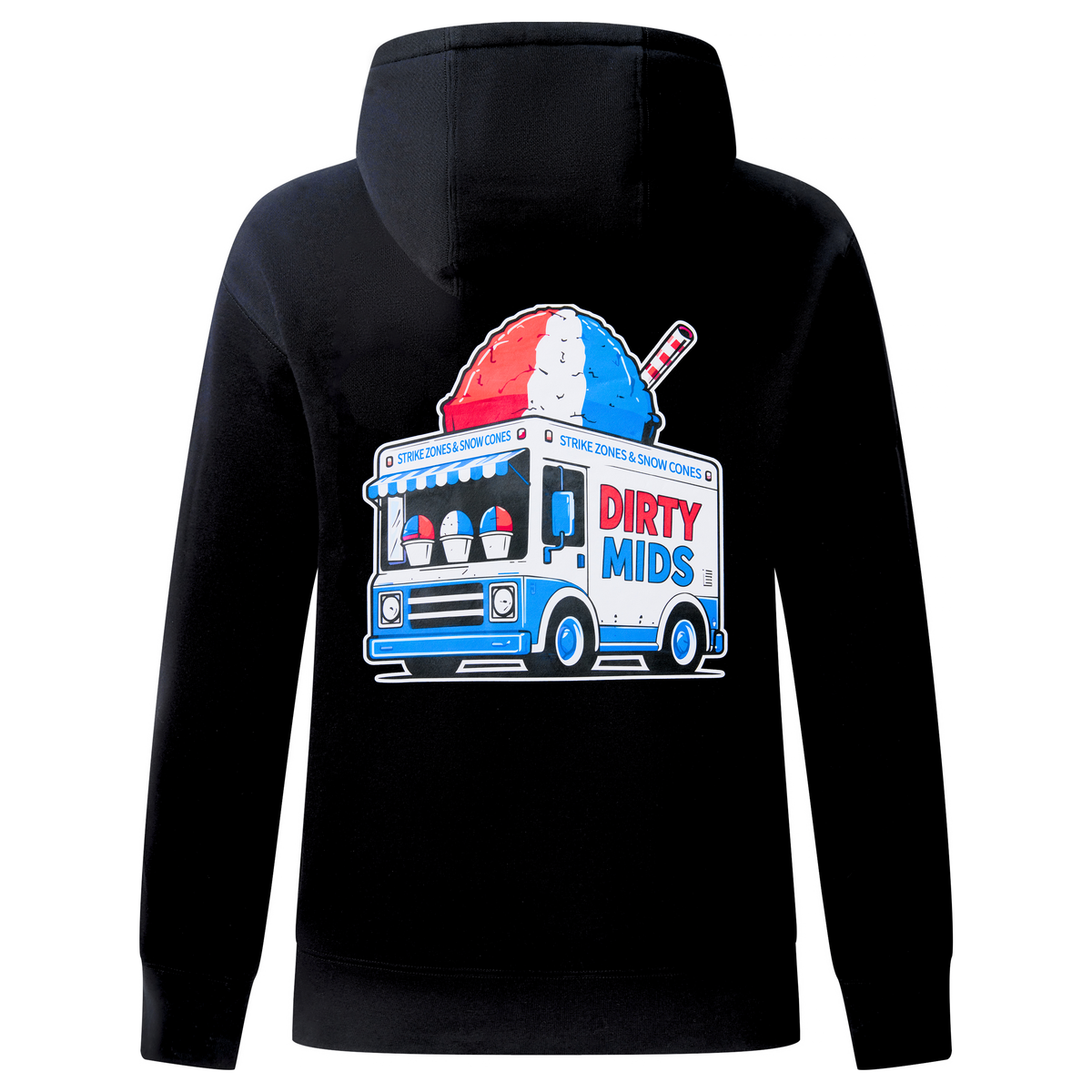 STRIKE ZONES AND SNOW CONES Hoodie - Dirty Mids - back