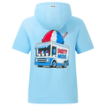 STRIKE ZONES AND SNOW CONES Short Sleeve Performance Hoodie - Dirty Mids