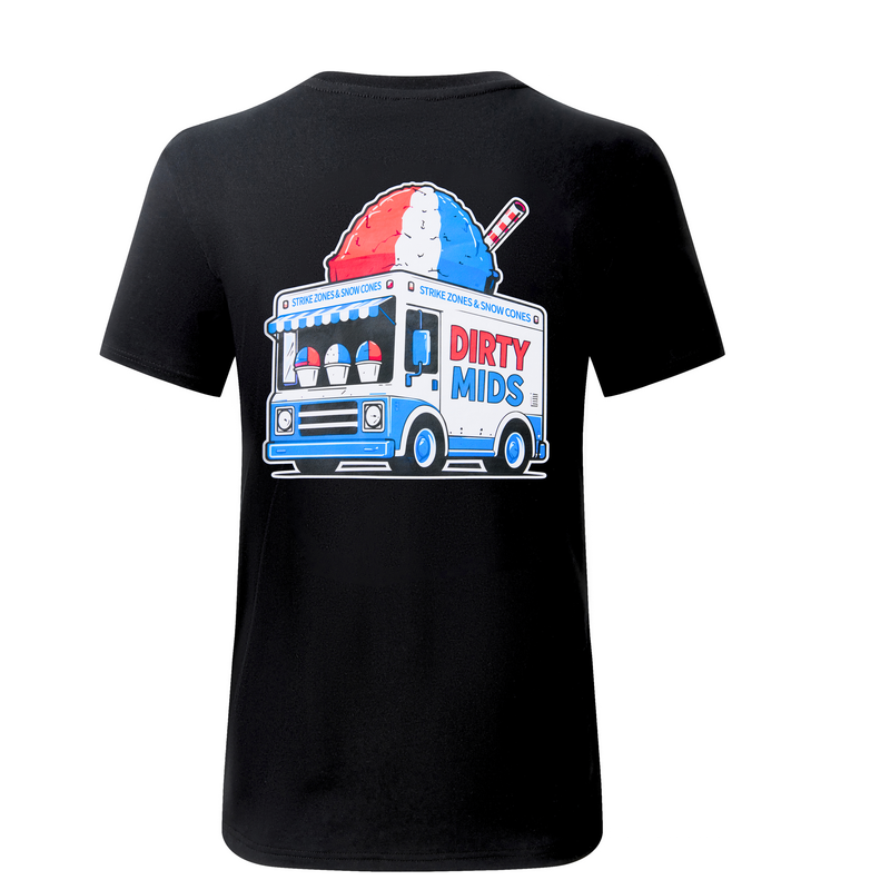 STRIKE ZONES AND SNOW CONES Tee - Dirty Mids - back