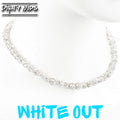 White Out - Dirty Mids ICE Collection Baseball Necklace