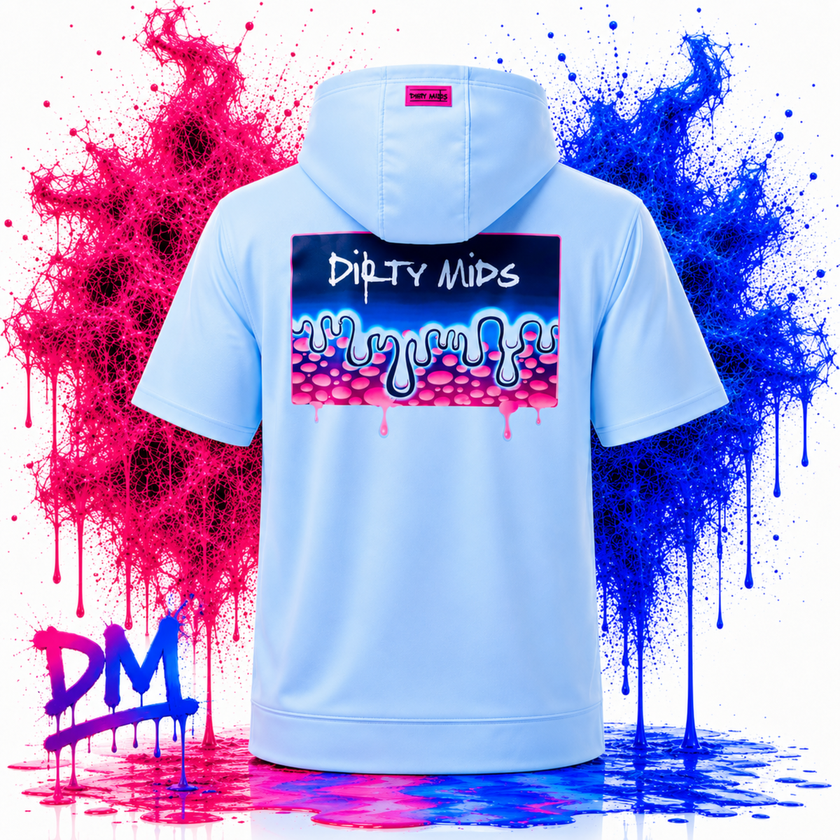 Drip Short Sleeve Performance Hoodie – Dirty Mids