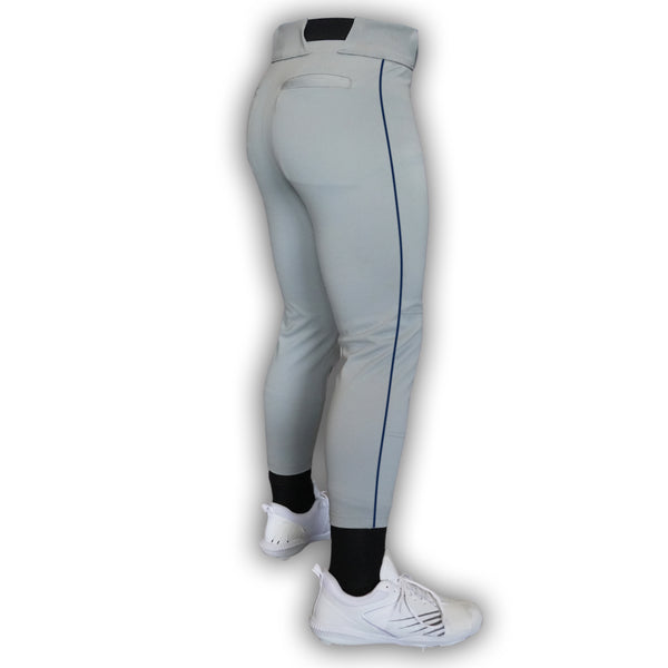 Baseball Pant w/ PIPING-WHITE/NAVY-AS