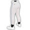 White Pant - Black Piping Dirty Mids Piped Baseball Pant