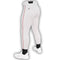 White Pant - Red Piping Dirty Mids Piped Baseball Pant