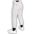 White Pant - Royal Piping Dirty Mids Piped Baseball Pant