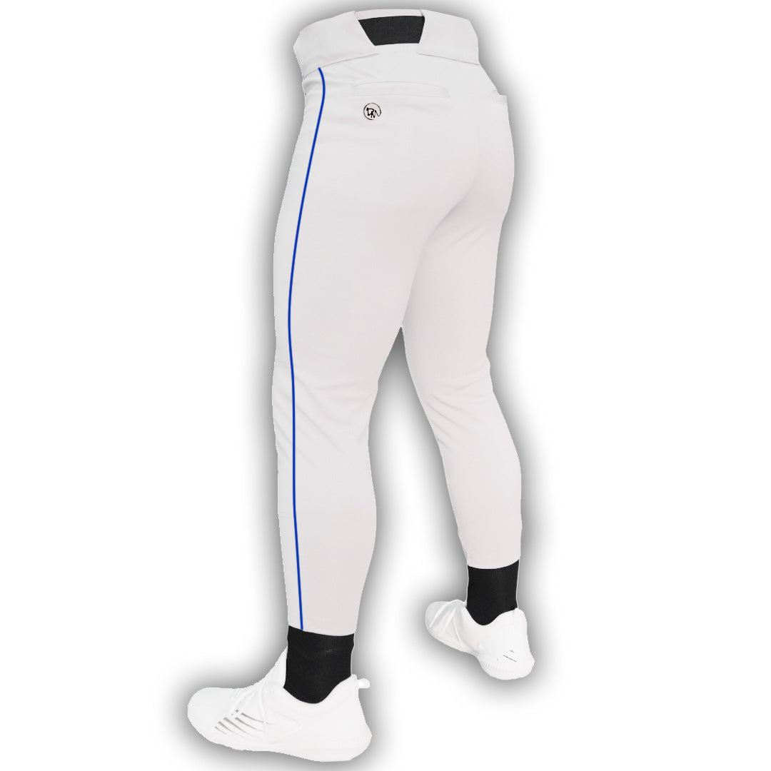 White Pant/Royal Piping