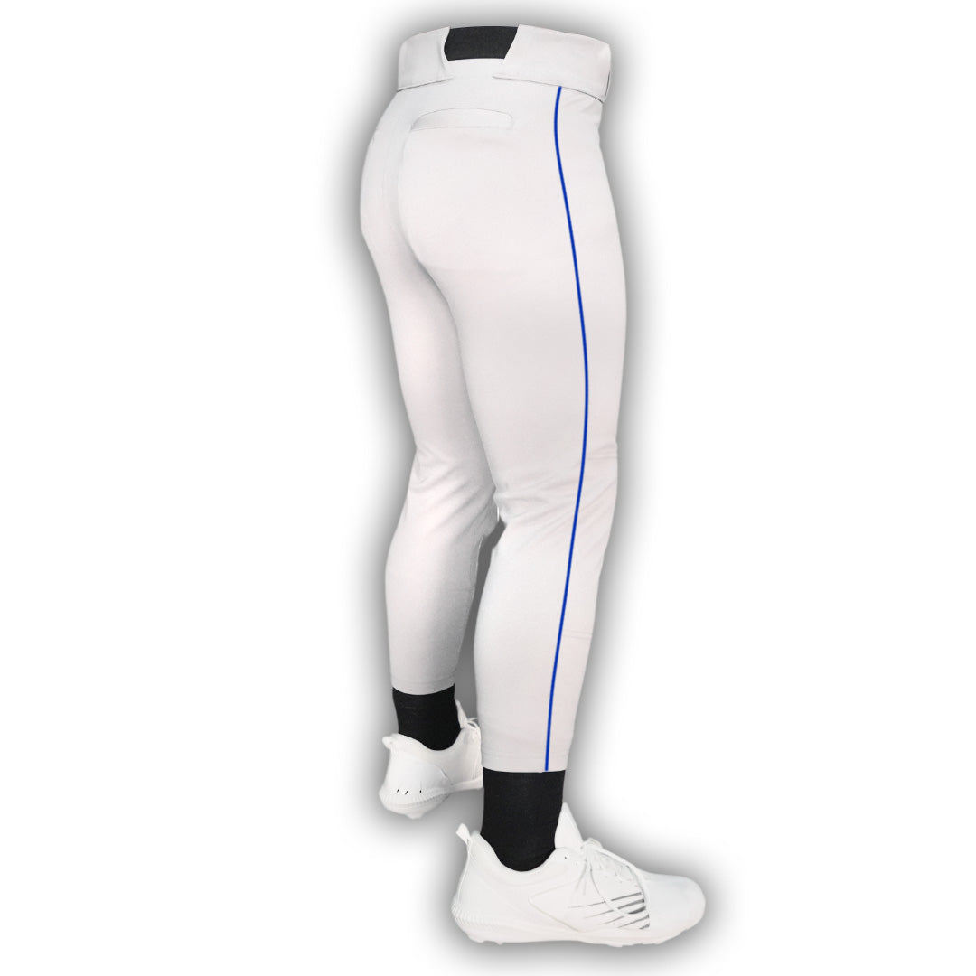 White Pant/Royal Piping
